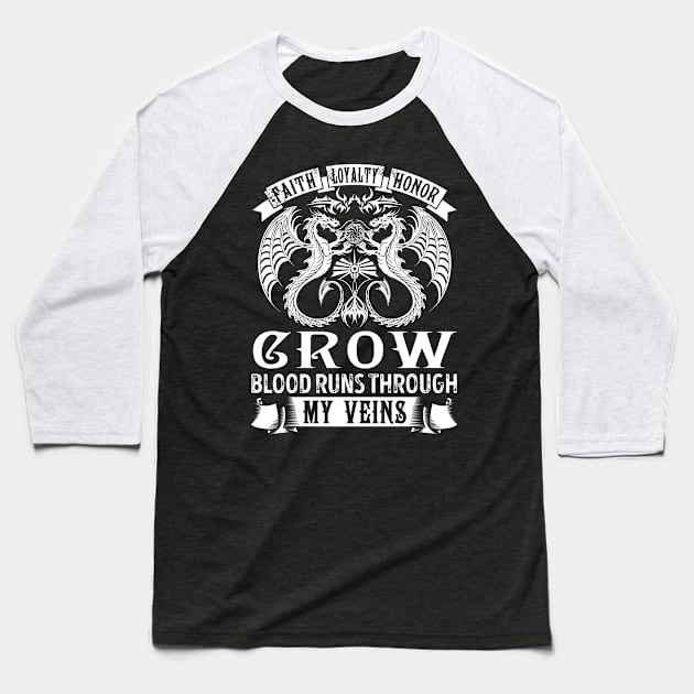 CROW Baseball T-Shirt by T-shirt with flowers